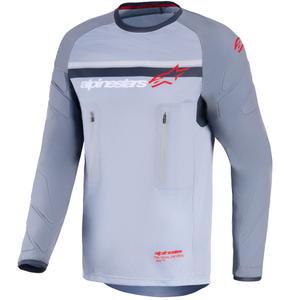 Alpinestars Maxdura Dual motocross trøje lysegrå-mørkegrå-orange