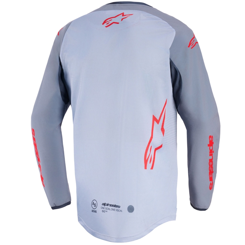 Alpinestars Maxdura Dual motocross trøje lysegrå-mørkegrå-orange