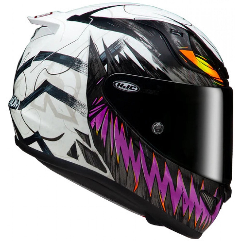 Integralhjelm HJC RPHA 12 Anti Venom 2 Marvel MC8 sort-hvid-lilla