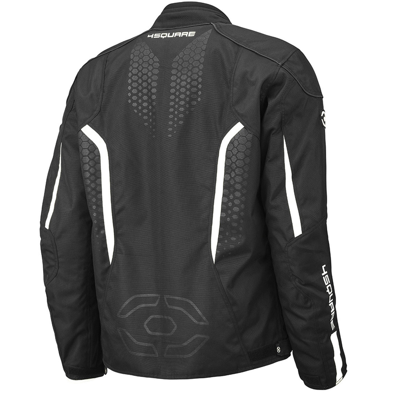 4SQUARE Sportster Dart motorcykeljakke sort-hvid