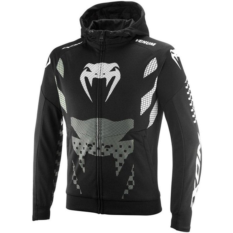IXON Venum Touch-R motorcykelsweatshirt sort-antracit-hvid