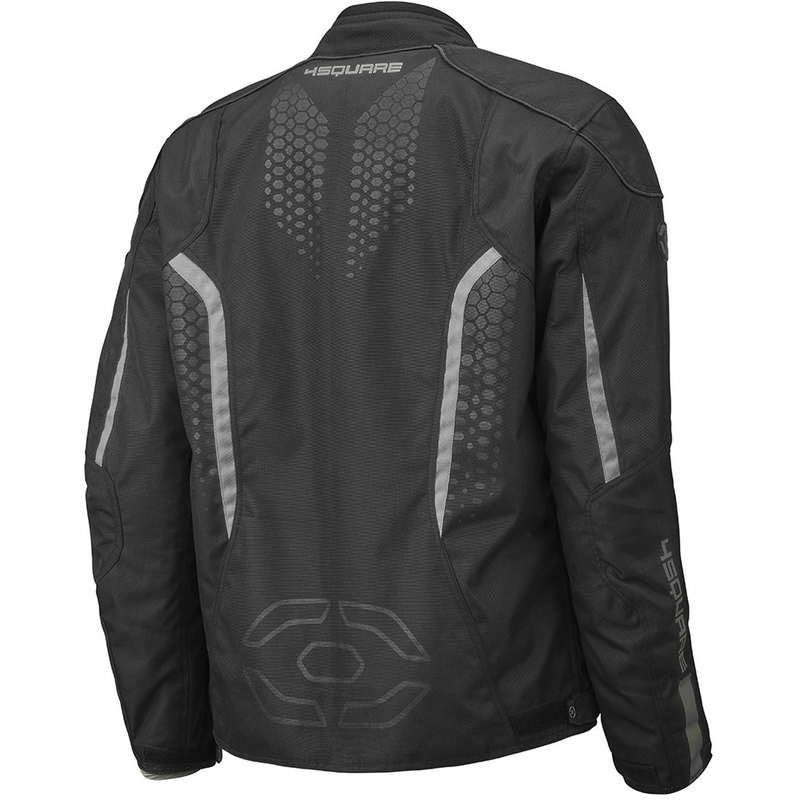 4SQUARE Sportster Dart motorcykeljakke sort-grå