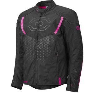 Dame motorcykeljakke 4SQUARE Sportster Dart sort-pink
