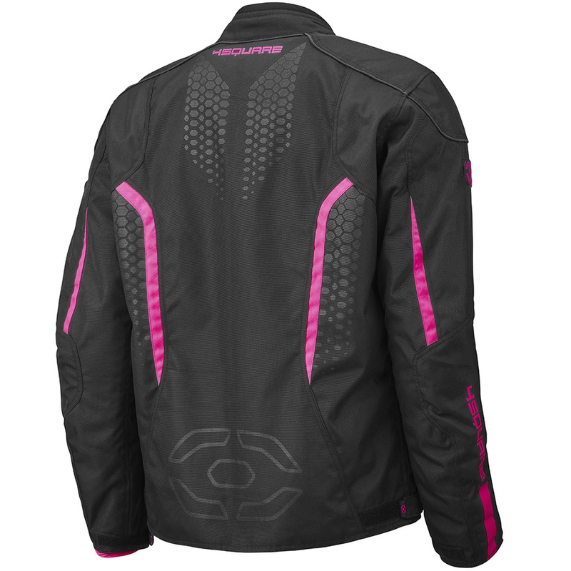 Dame motorcykeljakke 4SQUARE Sportster Dart sort-pink