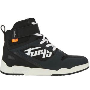 Furygan Get Down sorte og hvide motorcykelstøvler