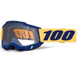 100% ACCURI 2 Desoto motocrossbriller med klar plexiglas