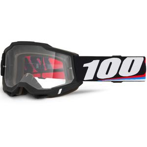 100% ACCURI 2 Magnus motocrossbriller med klar plexiglas