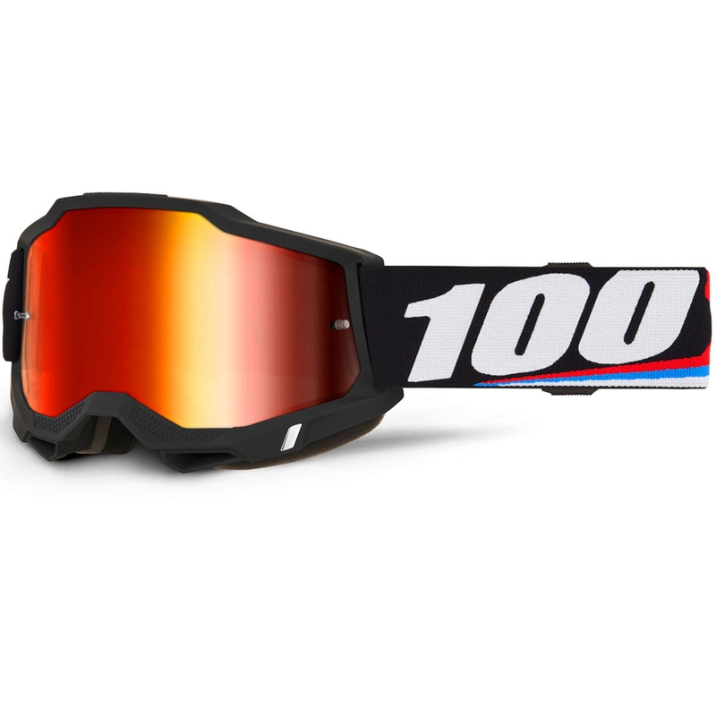 Motocross-briller 100% ACCURI 2 Magnus med rød plexiglas