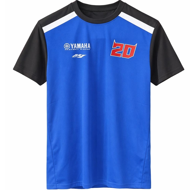 T-shirt Yamaha Hvid Tape blå