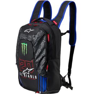 Rygsæk Alpinestars City Hunter V2 FQ20 Monster Collection Sort-Fluo Rød-Blå-Grøn 22 L