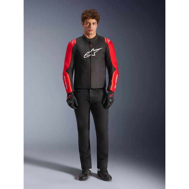 Alpinestars T-SPS 2 Vandtæt motorcykeljakke rød-sort-hvid