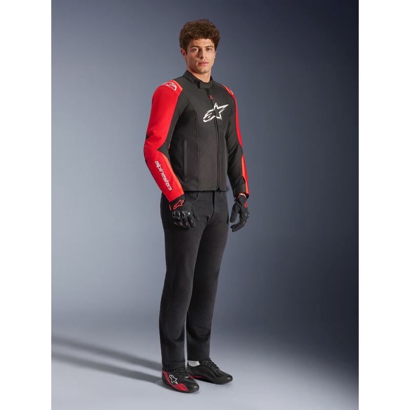 Alpinestars T-SPS 2 Vandtæt motorcykeljakke rød-sort-hvid