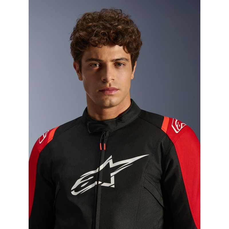 Alpinestars T-SPS 2 Vandtæt motorcykeljakke rød-sort-hvid