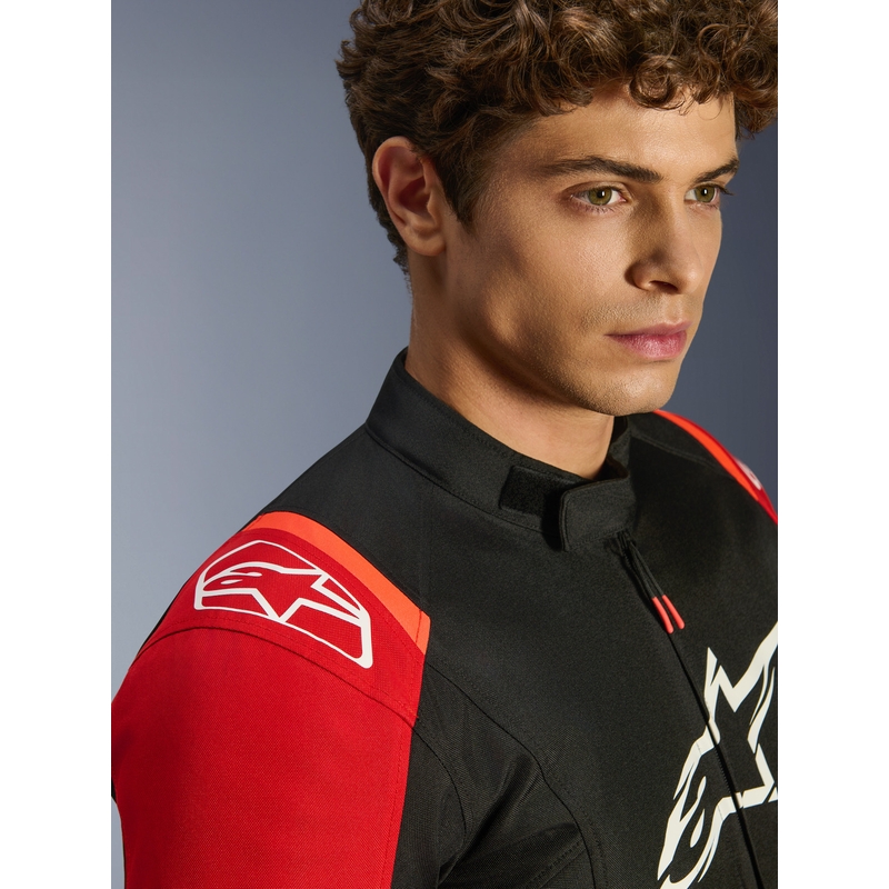 Alpinestars T-SPS 2 Vandtæt motorcykeljakke rød-sort-hvid