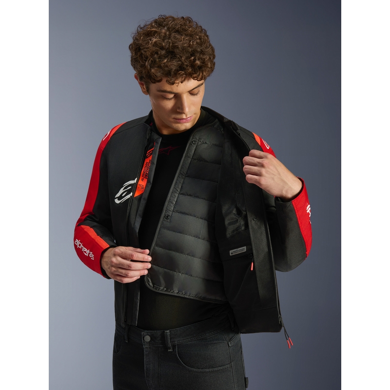 Alpinestars T-SPS 2 Vandtæt motorcykeljakke rød-sort-hvid