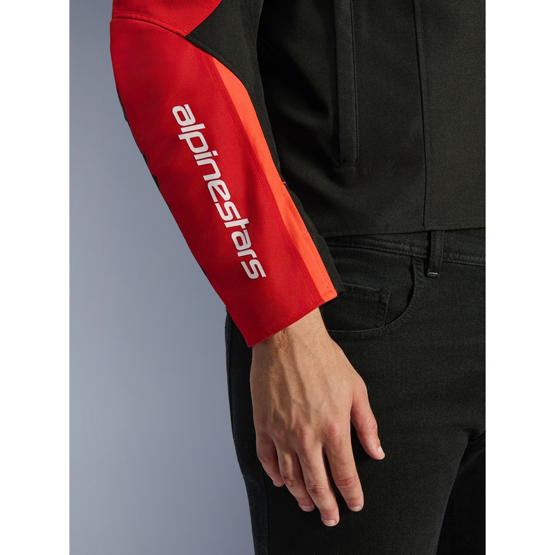 Alpinestars T-SPS 2 Vandtæt motorcykeljakke rød-sort-hvid
