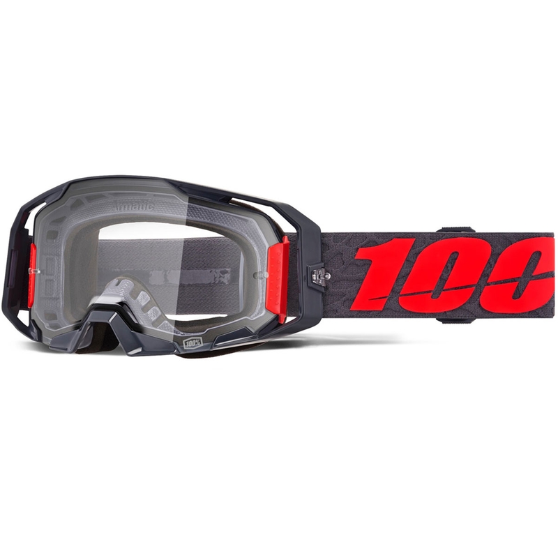 100% ARmatic Toro motocrossbriller med klar plexiglas