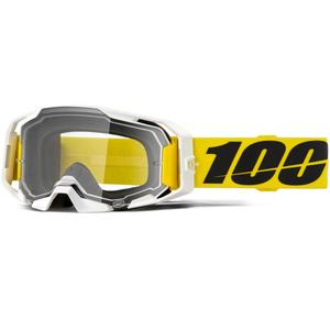 100% ARmatic Valera motocrossbriller med klar plexiglas