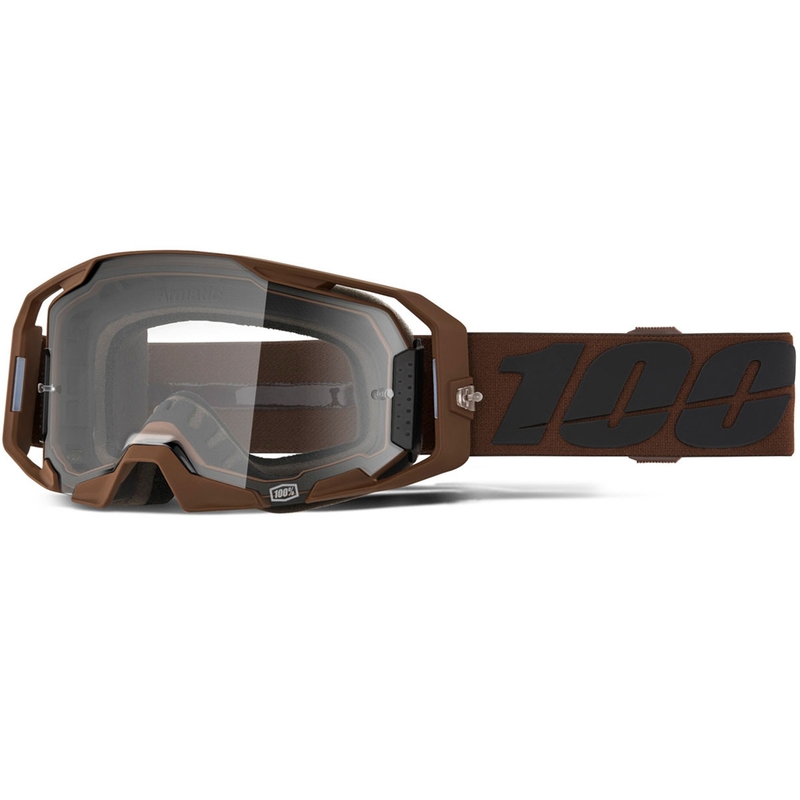 100% ARmatic Salcedo motocrossbriller med klar plexiglas