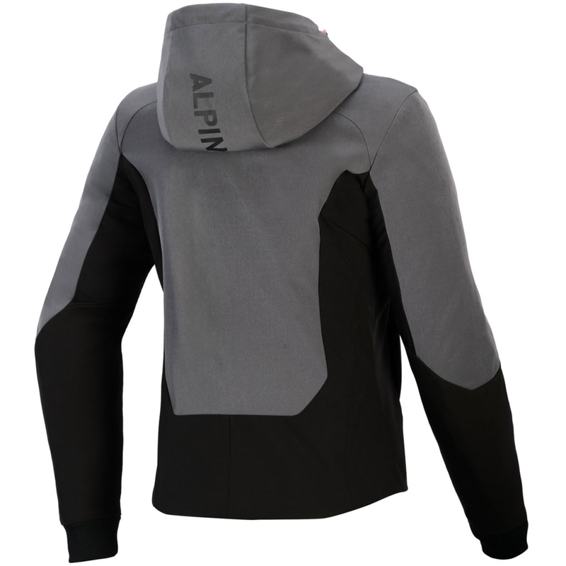 Alpinestars Stella Radium Tech Hoodie dame motorcykeljakke mørkegrå-sort-pink