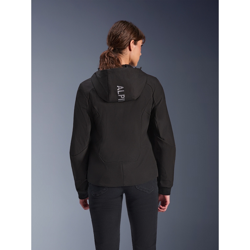 Alpinestars Stella Radium Tech Hoodie dame motorcykeljakke sort