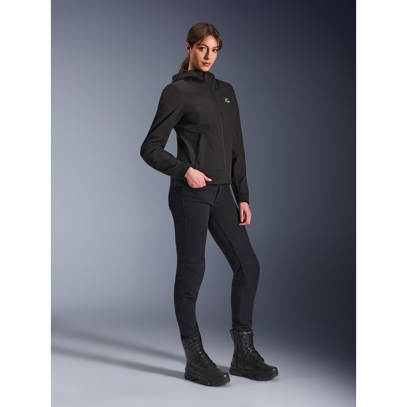 Alpinestars Stella Radium Tech Hoodie dame motorcykeljakke sort