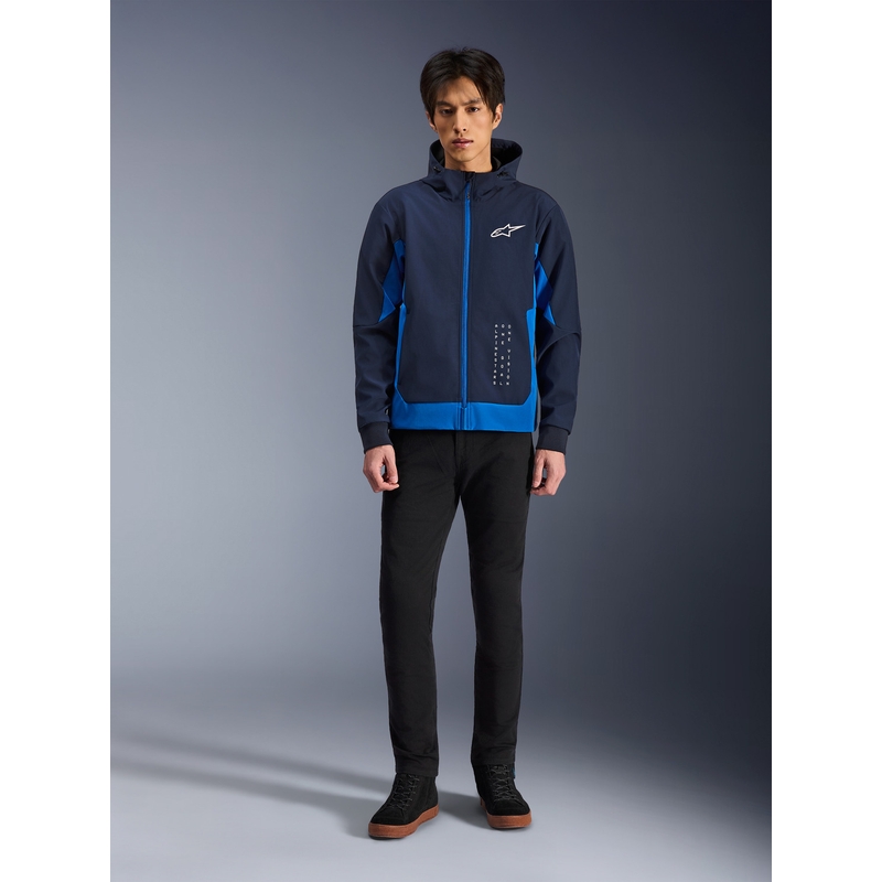 Alpinestars Radium Tech Hoodie motorcykelsweatshirt mørkeblå-blå
