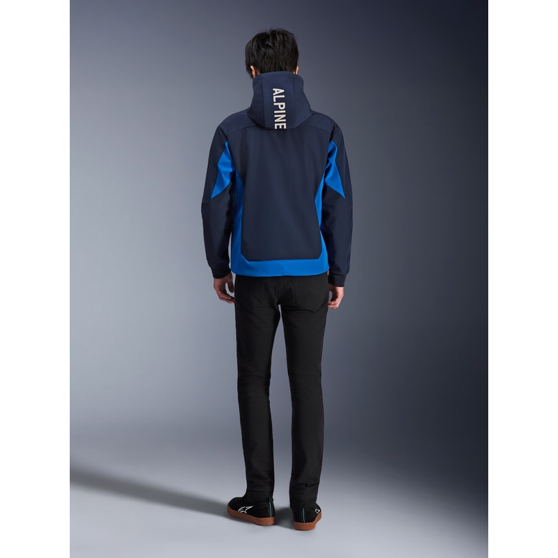 Alpinestars Radium Tech Hoodie motorcykelsweatshirt mørkeblå-blå