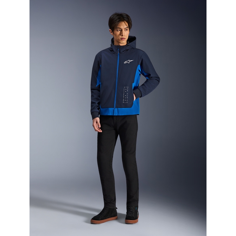 Alpinestars Radium Tech Hoodie motorcykelsweatshirt mørkeblå-blå
