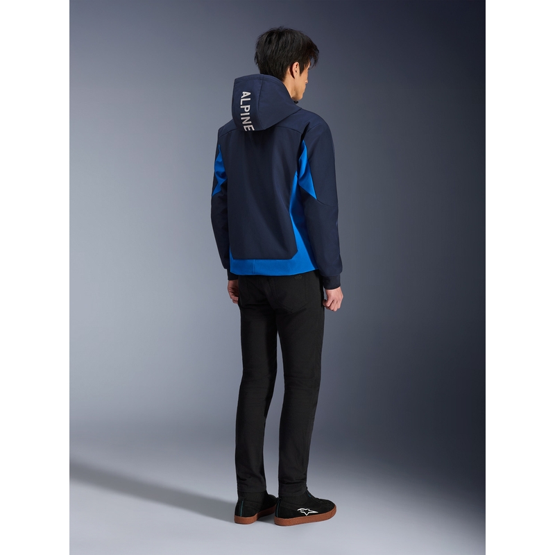 Alpinestars Radium Tech Hoodie motorcykelsweatshirt mørkeblå-blå