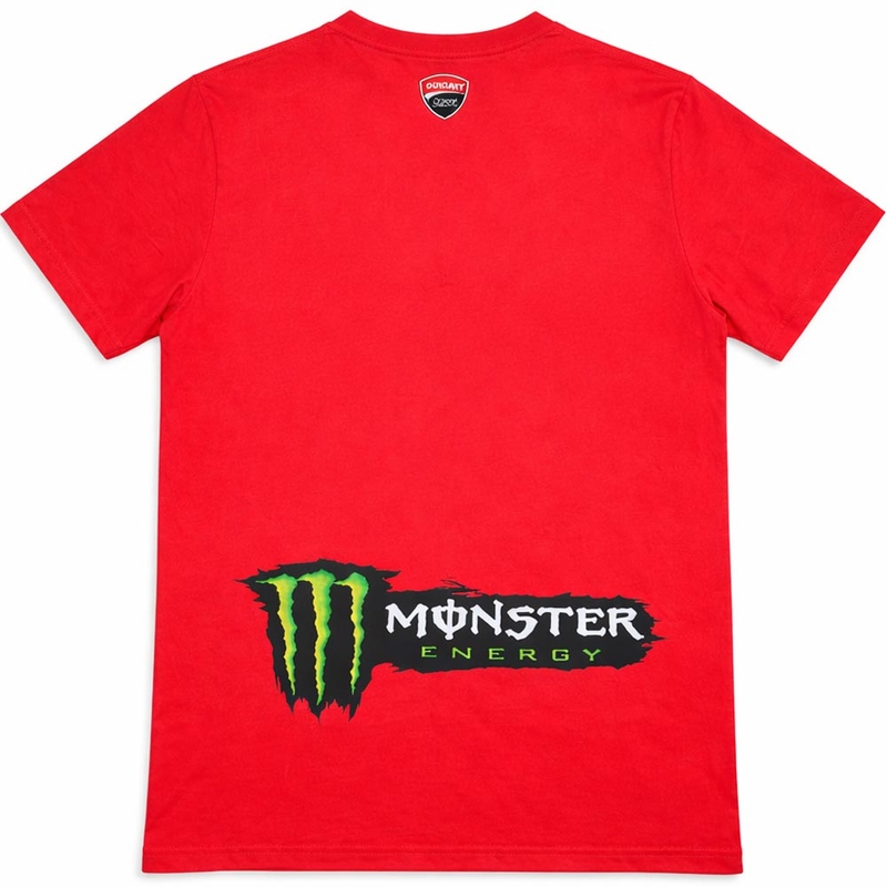 Ducati Corse Monster Diagonal T-shirt rød-sort