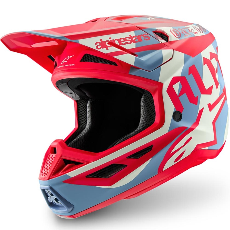 Alpinestars Supertech S-M7 limited edition Beast Coast motocrosshjelm grå-sort-orange