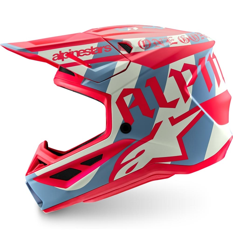 Alpinestars Supertech S-M7 limited edition Beast Coast motocrosshjelm grå-sort-orange
