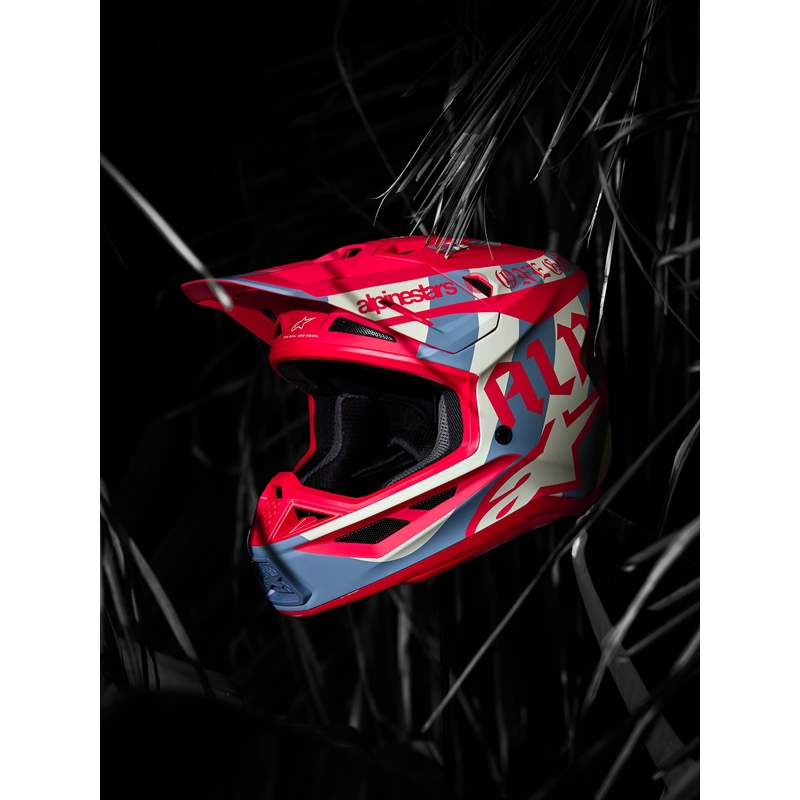 Alpinestars Supertech S-M7 limited edition Beast Coast motocrosshjelm grå-sort-orange