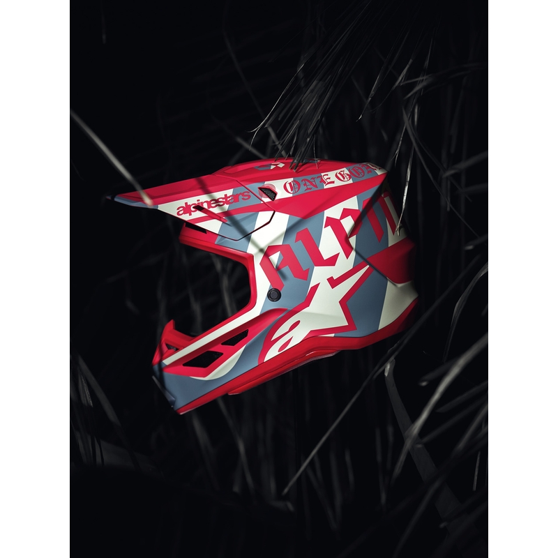 Alpinestars Supertech S-M7 limited edition Beast Coast motocrosshjelm grå-sort-orange