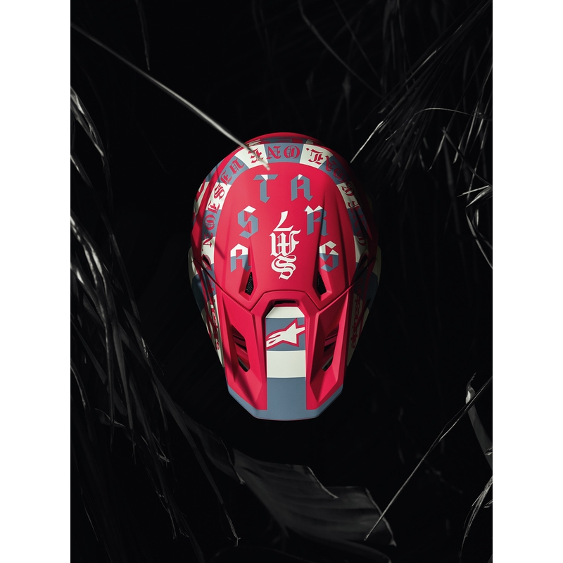 Alpinestars Supertech S-M7 limited edition Beast Coast motocrosshjelm grå-sort-orange