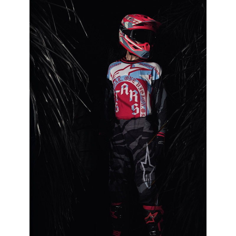 Alpinestars Supertech S-M7 limited edition Beast Coast motocrosshjelm grå-sort-orange