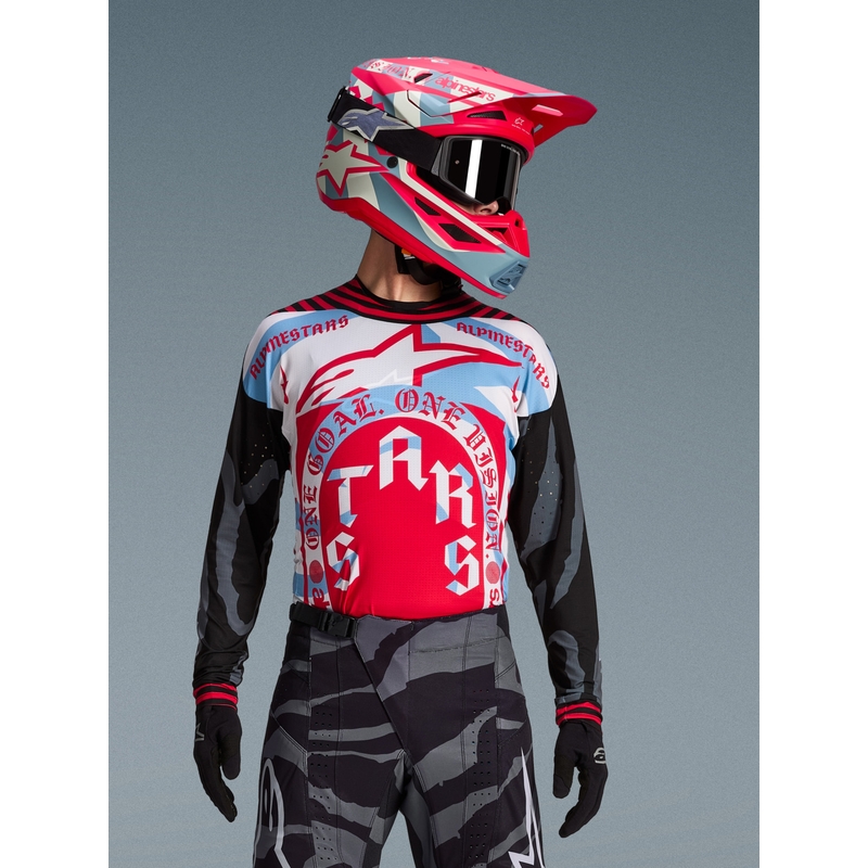 Alpinestars Techstar limited edition Beast Coast motocross trøje grå-sort-orange