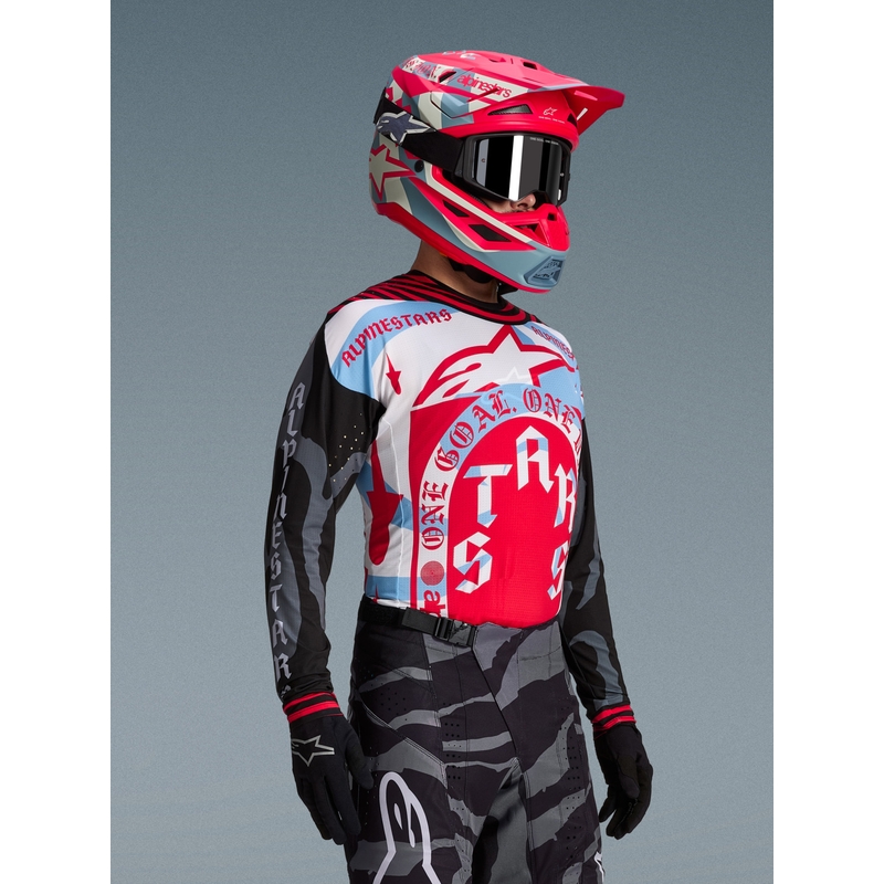 Alpinestars Techstar limited edition Beast Coast motocross trøje grå-sort-orange