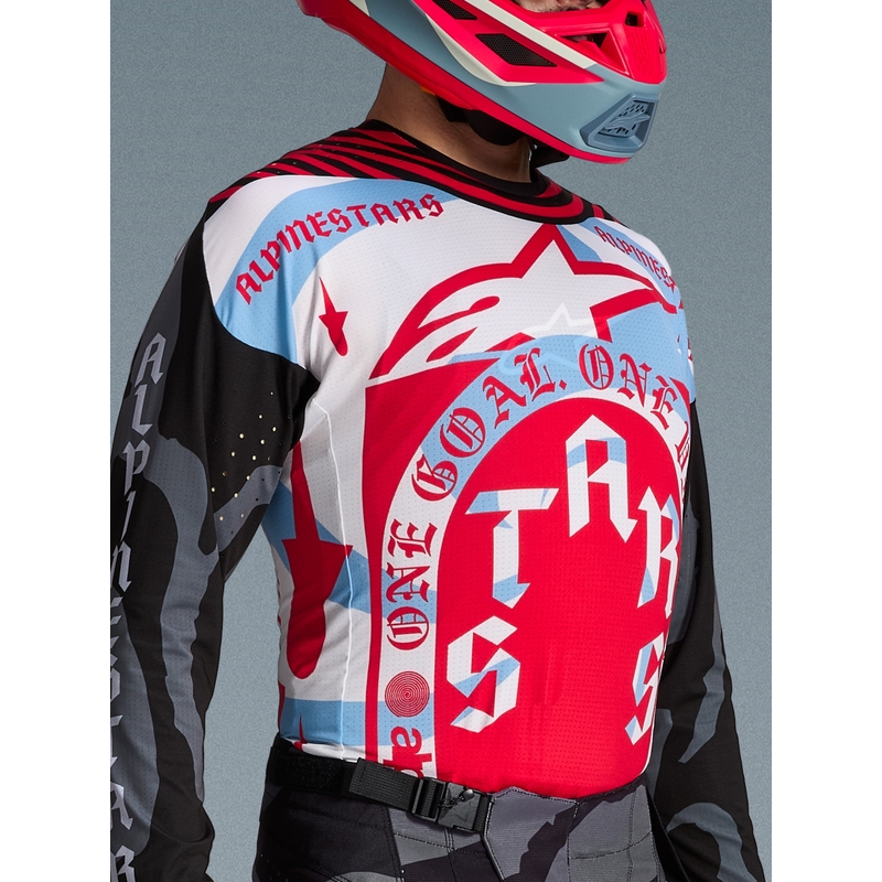 Alpinestars Techstar limited edition Beast Coast motocross trøje grå-sort-orange