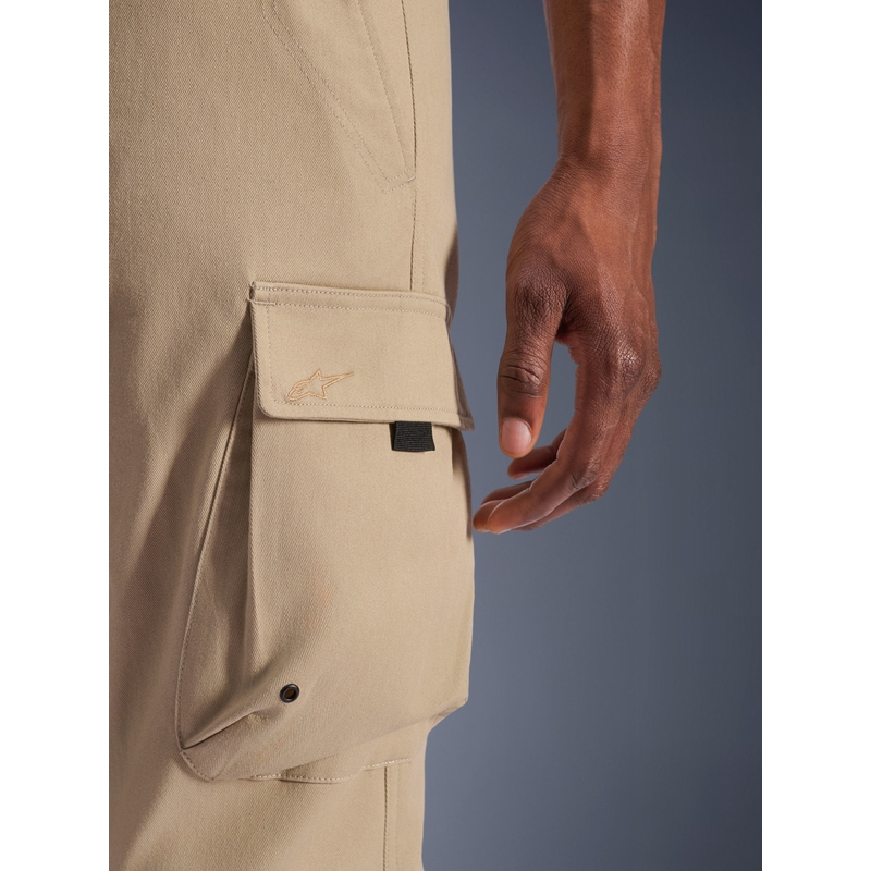 Alpinestars Flex-AST Cargo motorcykelbukser lysbeige