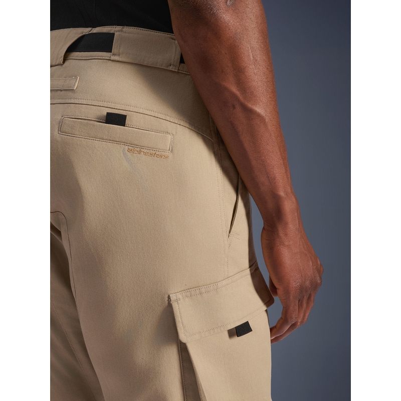 Alpinestars Flex-AST Cargo motorcykelbukser lysbeige