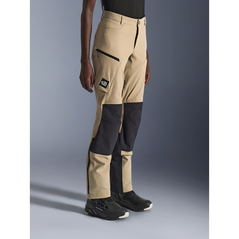 Alpinestars Stella Explore AST dame motorcykelbukser lysbrun-sort