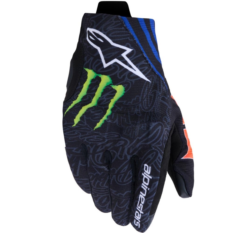 Alpinestars Reef V2 FQ20 motorcykelhandsker kollektion sort-fluo rød-blå-grøn
