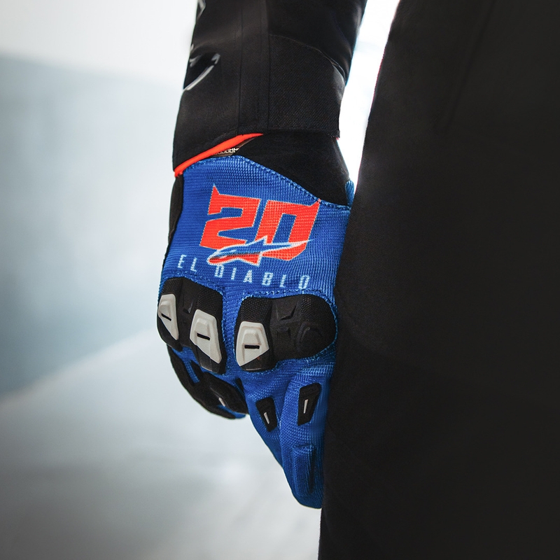 Alpinestars SP X 1 FQ20 motorcykelhandsker kollektion blå-sort-fluo rød