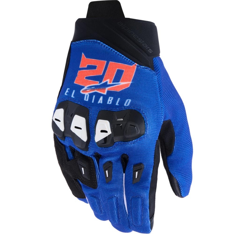 Alpinestars SP X 1 FQ20 motorcykelhandsker kollektion blå-sort-fluo rød