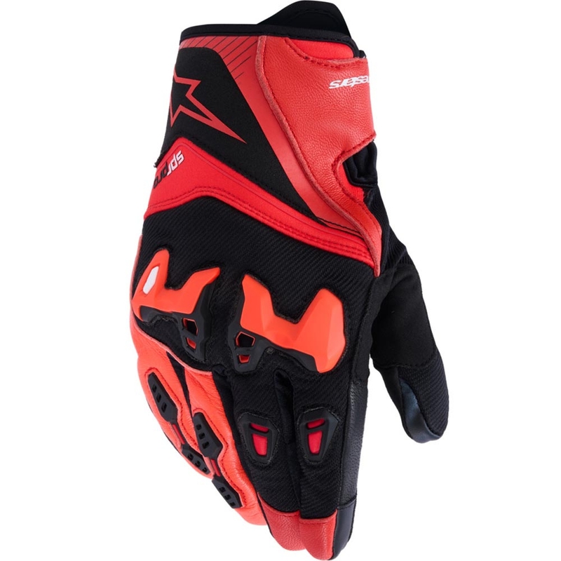 Alpinestars SP-R PRO motorcykelhandsker rød-fluo rød-sort