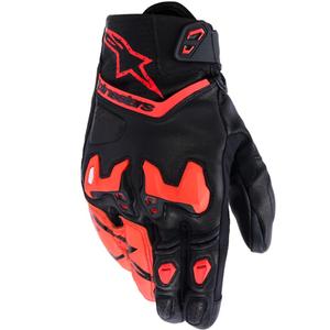 Alpinestars SP-R TECH motorcykelhandsker sort-fluo rød
