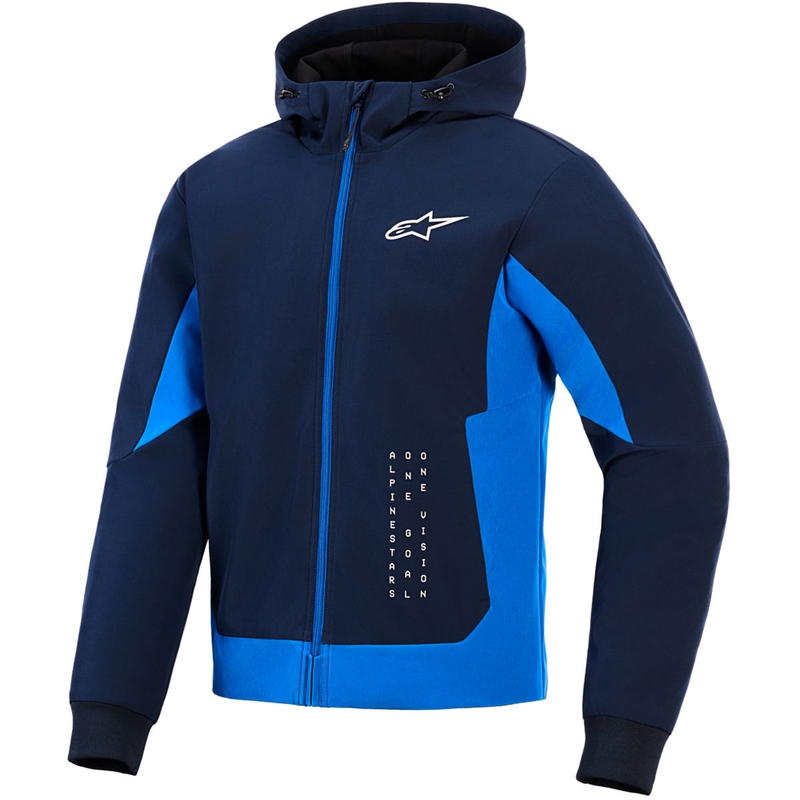 Alpinestars Radium Tech Hoodie motorcykelsweatshirt mørkeblå-blå