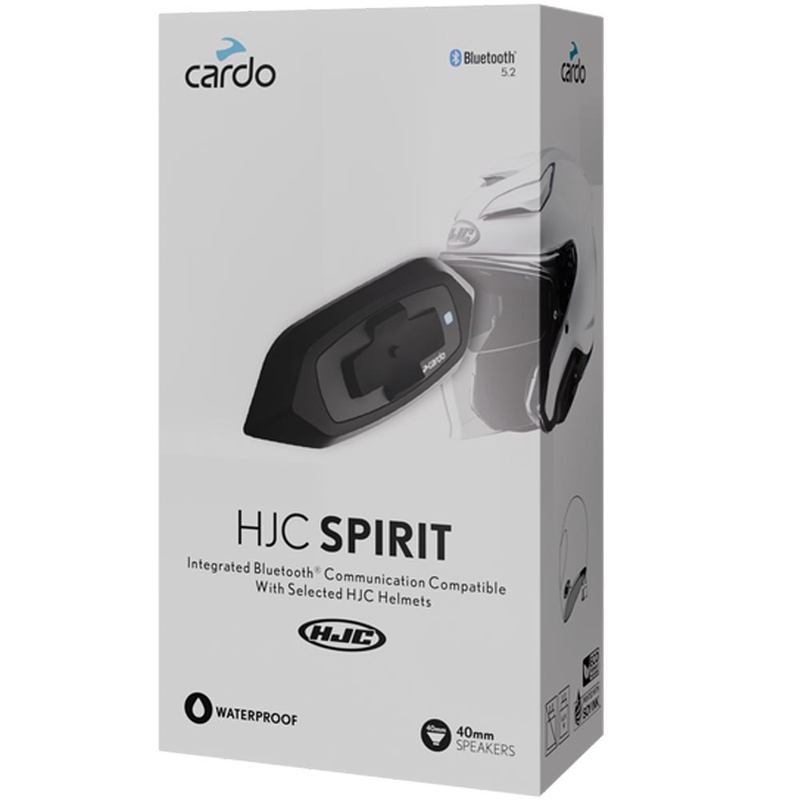 Cardo HJC Spirit motorcykel intercom sort